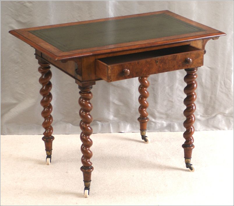 3004 Antique Walnut Writing Table By Edwards & Roberts (2)